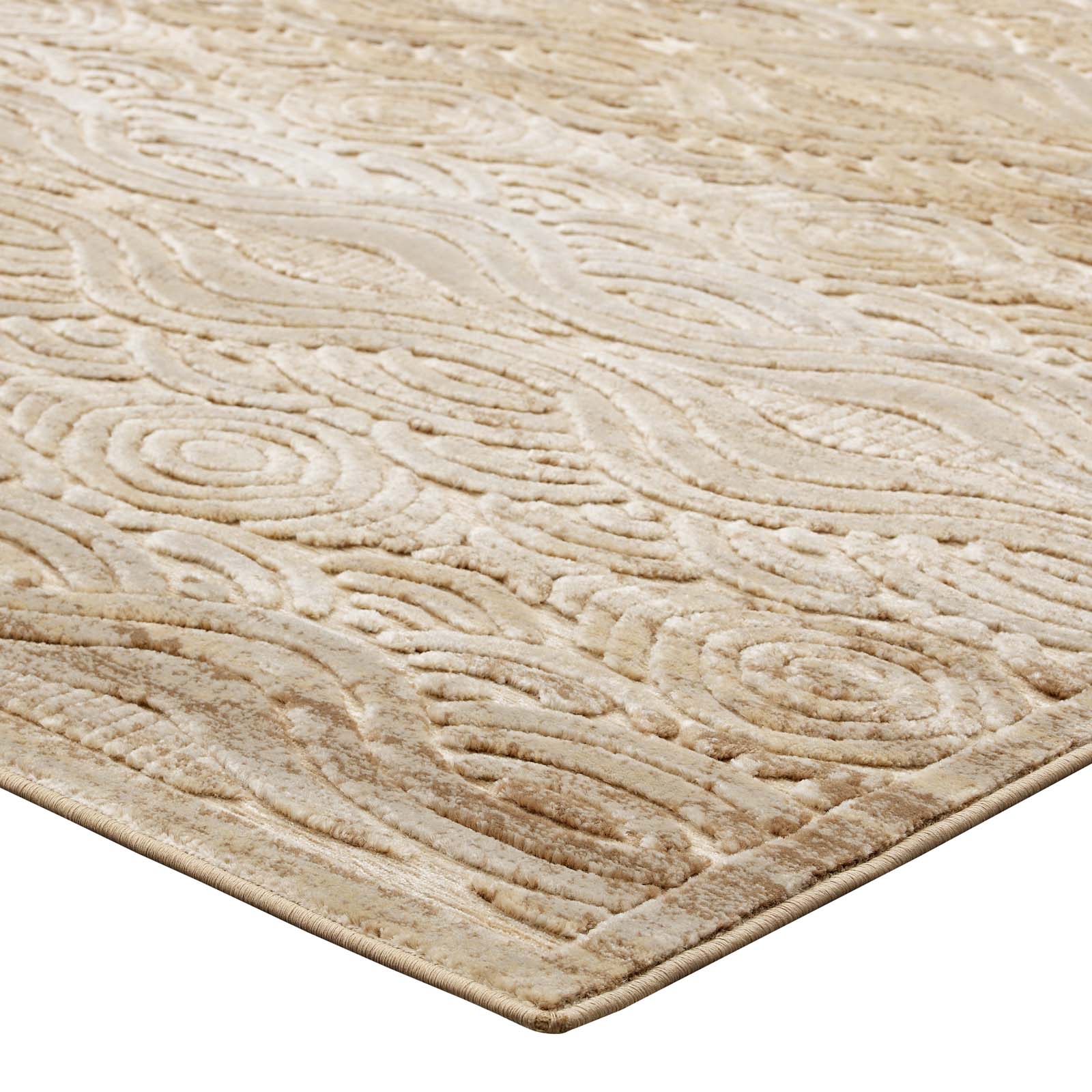 Kennocha Rustic Vintage Abstract Waves 5x8 Area Rug by Modway