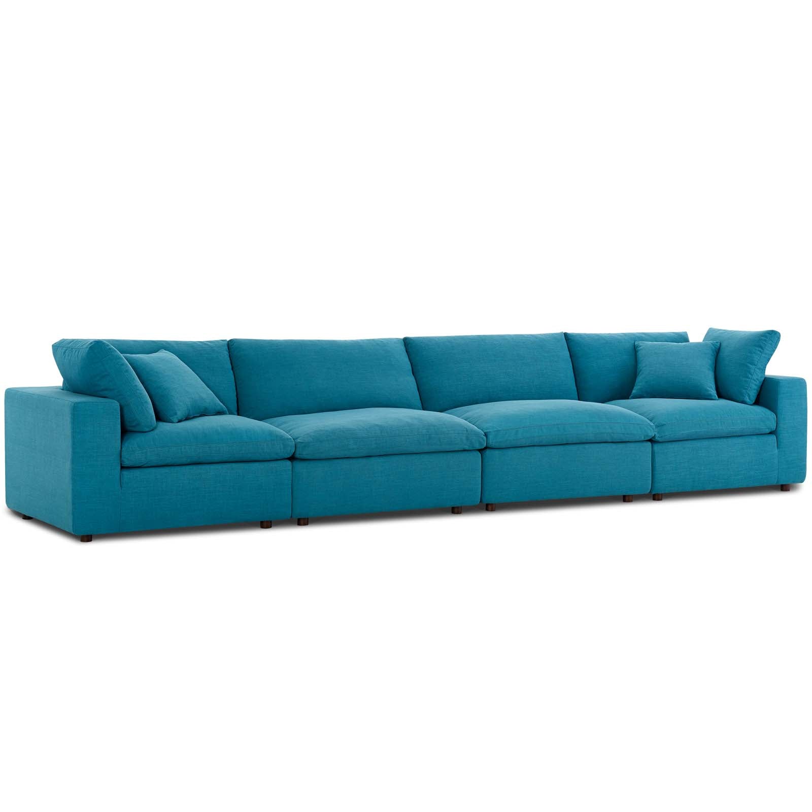 Commix 4 Piece Down Filled Overstuffed Sectional Sofa Set by Modway