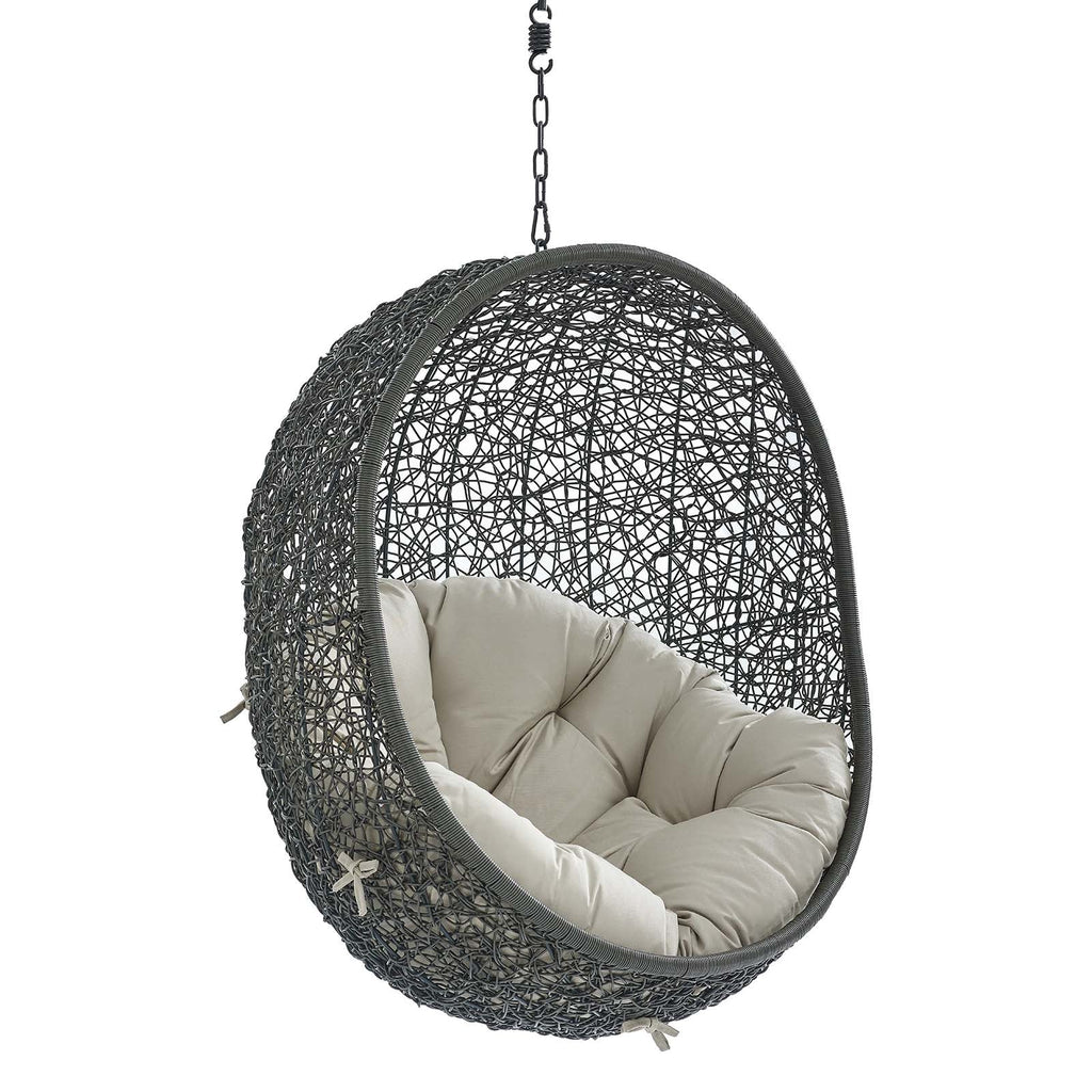 Hide Sunbrella¨ Fabric Swing Outdoor Patio Lounge Chair Without Stand by Modway
