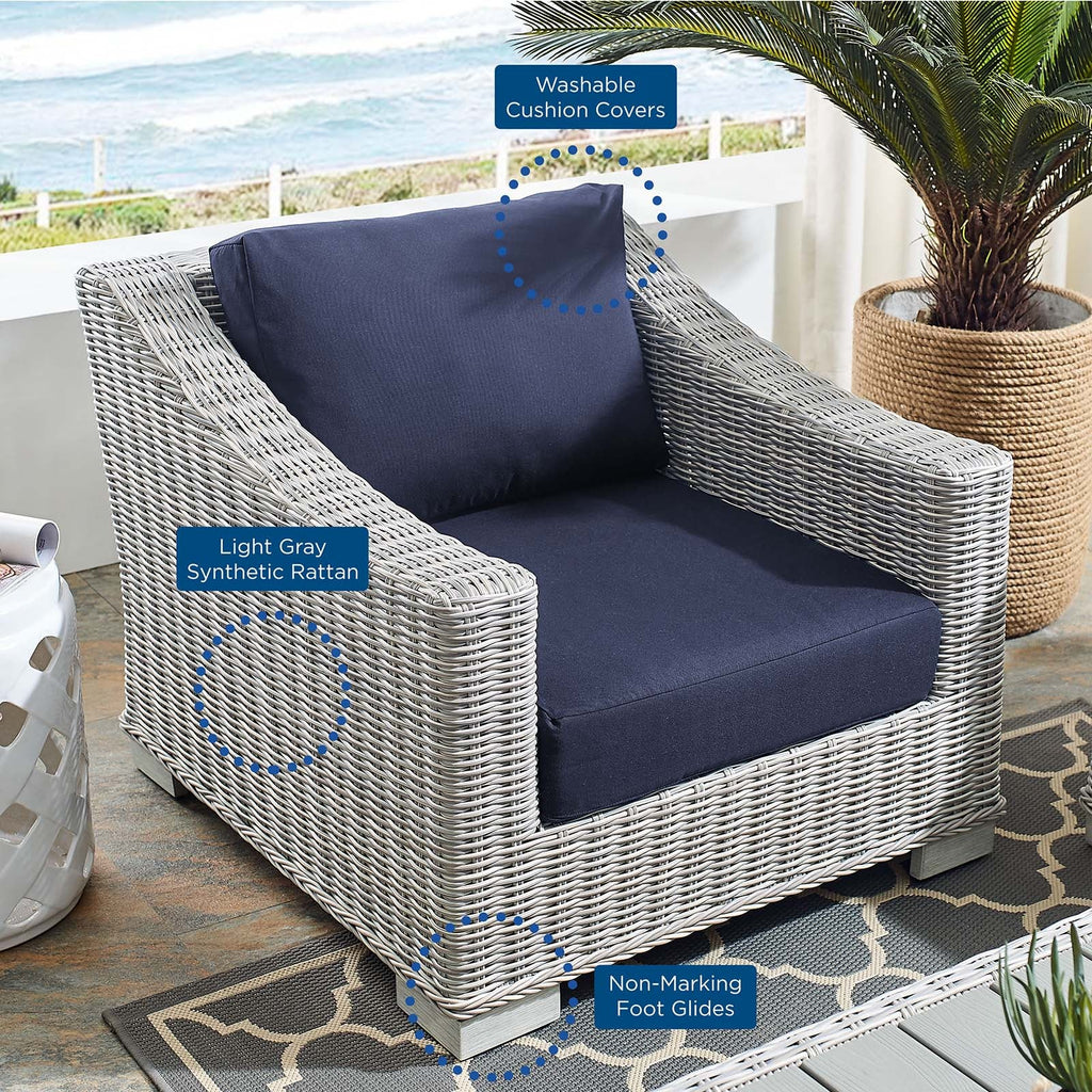 Conway Sunbrella¨ Outdoor Patio Wicker Rattan Armchair by Modway