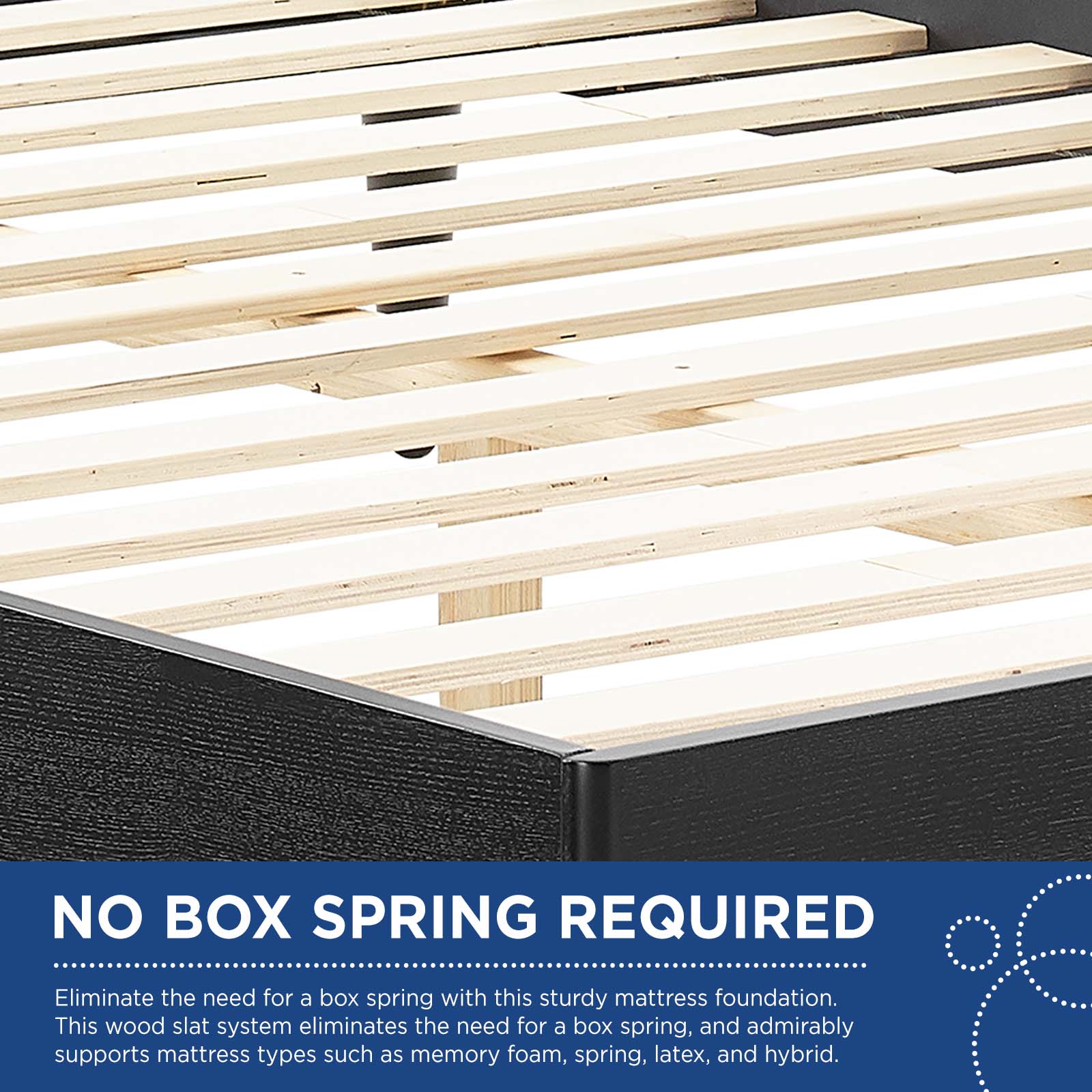 Kelsea Cane and Wood King Platform Bed With Splayed Legs by Modway
