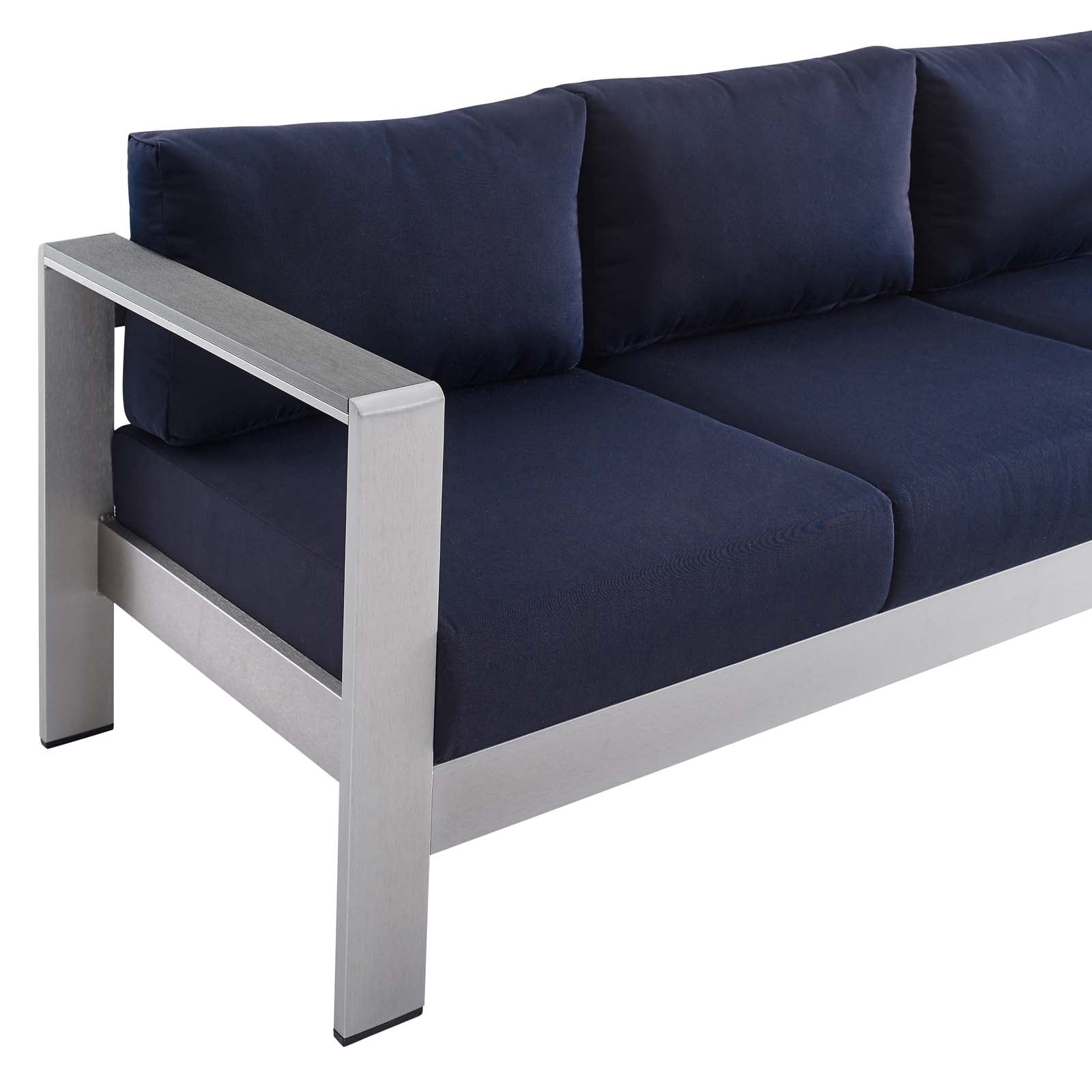 Shore Sunbrella¨ Fabric Aluminum Outdoor Patio Sofa by Modway