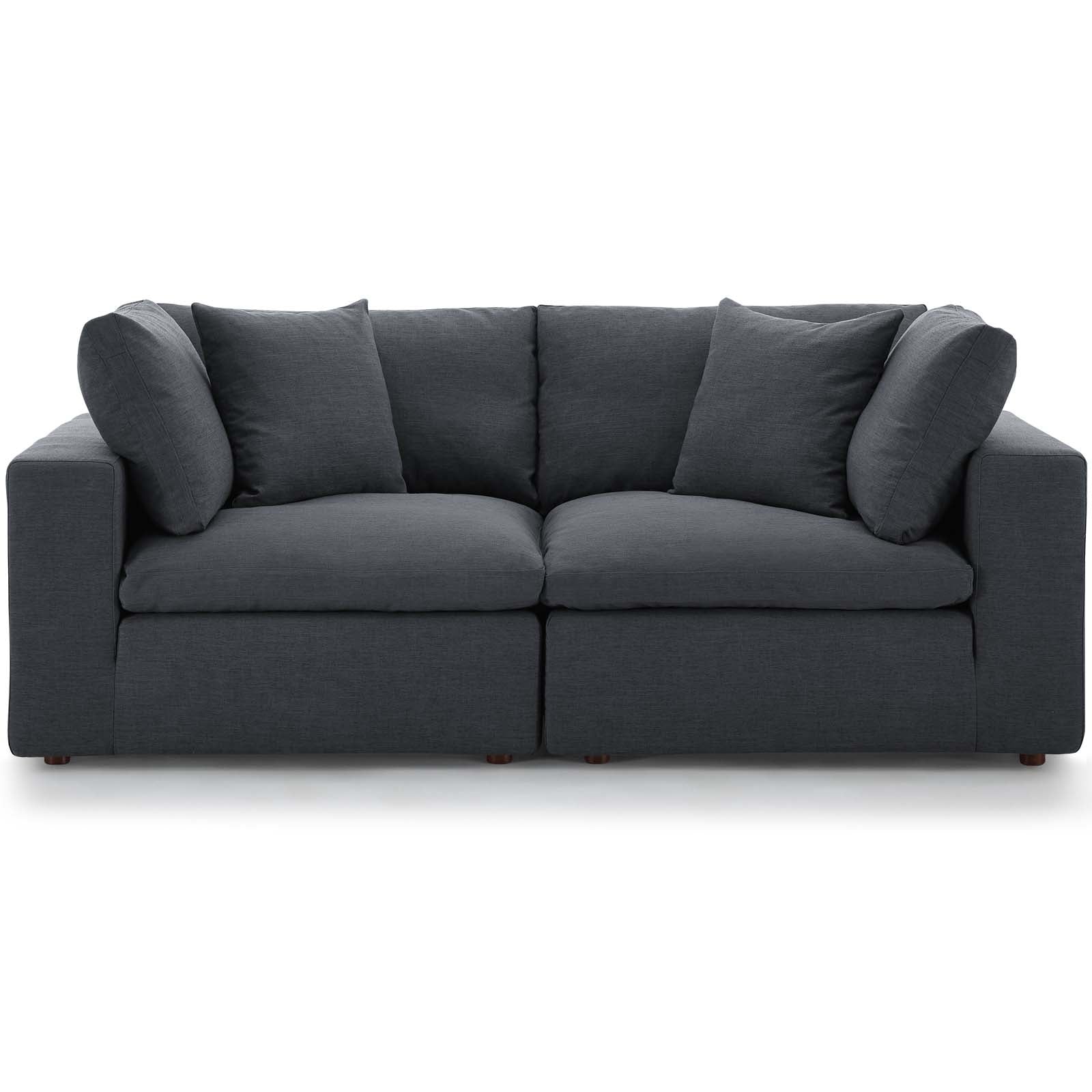 Commix 2 Piece Down Filled Overstuffed Sectional Sofa Set by Modway