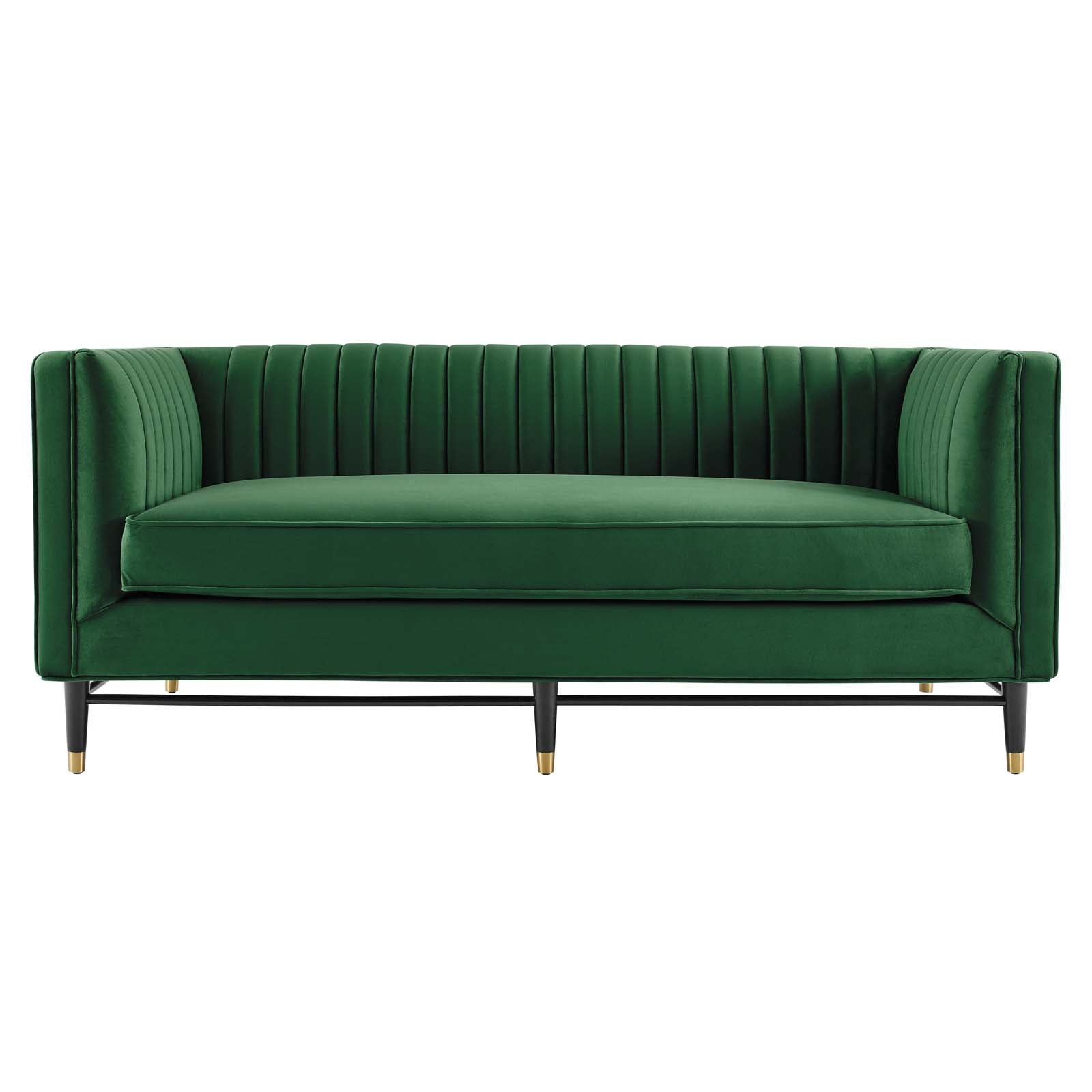 Devote Channel Tufted Performance Velvet Loveseat by Modway