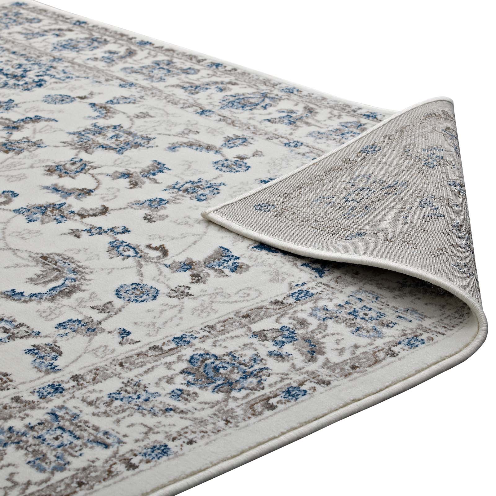 Lilja Distressed Vintage Medallion 5x8 Area Rug by Modway