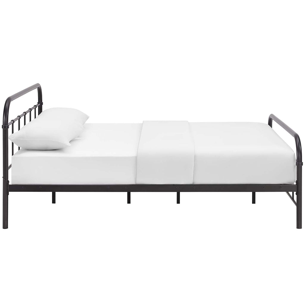 Maisie Stainless Steel Queen Bed Frame by Modway