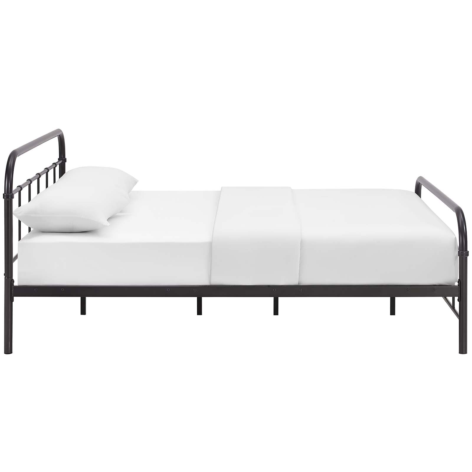 Maisie Stainless Steel Queen Bed Frame by Modway