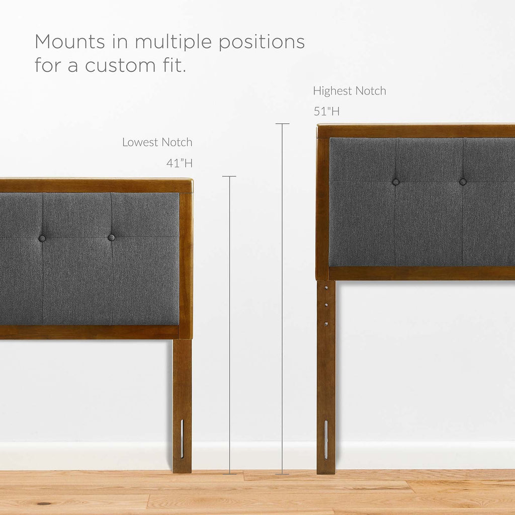Draper Tufted Fabric and Wood Full Headboard by Modway