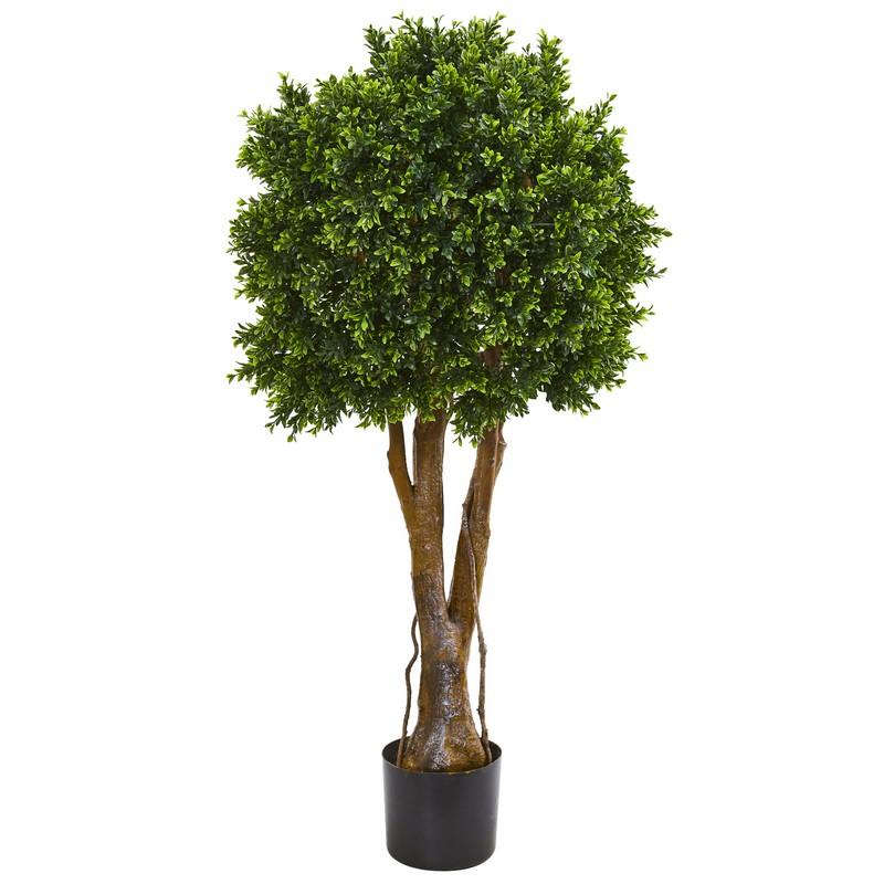 46"  Boxwood Artificial Topiary Tree UV Resistant (Indoor/Outdoor)