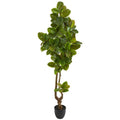 81" Rubber Leaf Artificial Tree (Real Touch) 9117 By Nearly Natural