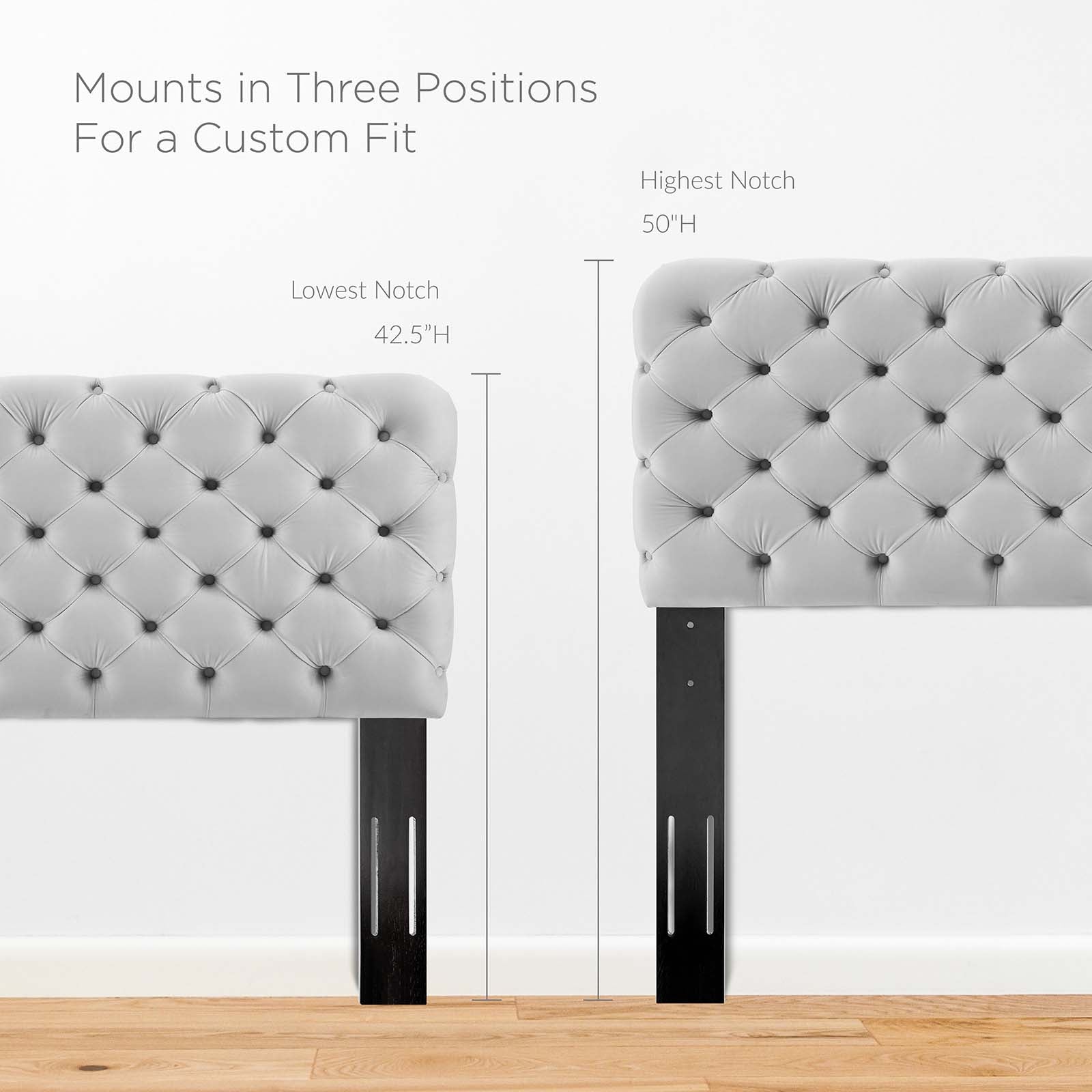 Lizzy Tufted Performance Velvet Full/QueenHeadboard by Modway