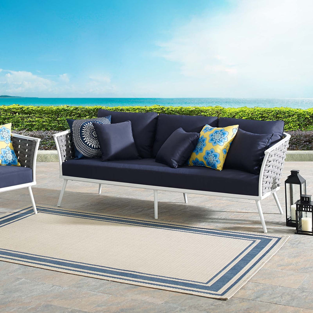 Stance Outdoor Patio Aluminum Sofa by Modway