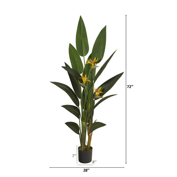 6' Bird of Paradise Artificial Plant