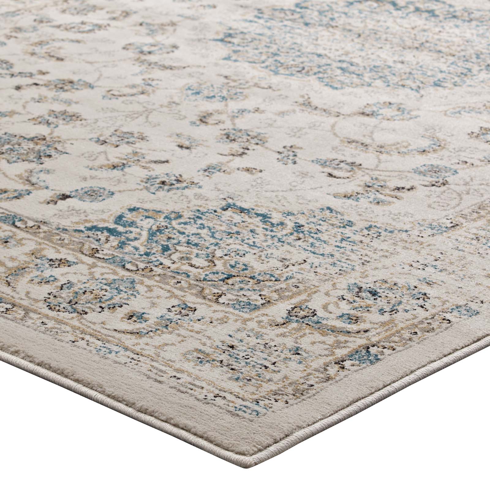Atara Distressed Vintage Medallion 5x8 Area Rug by Modway