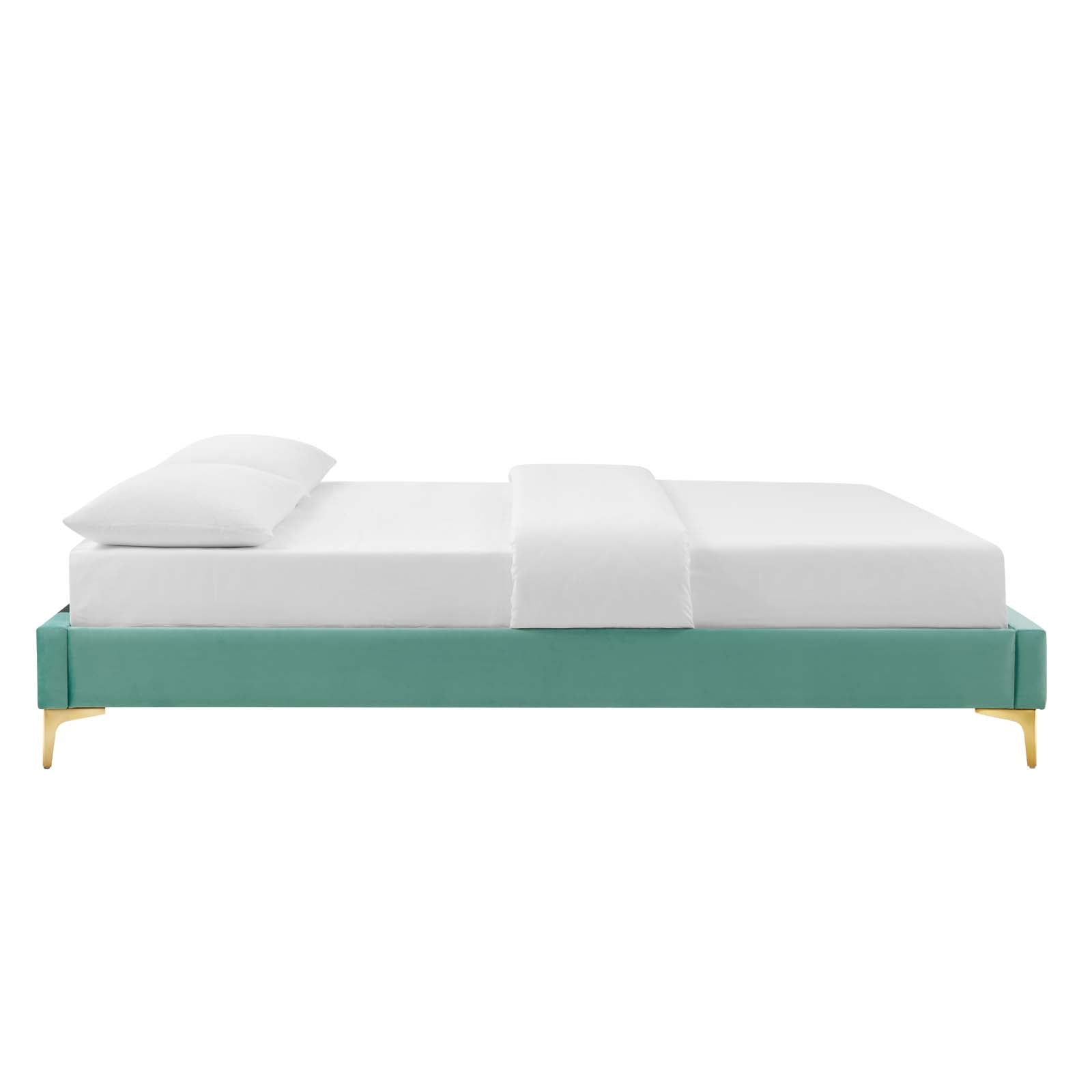 Sutton Performance Velvet King Bed Frame by Modway