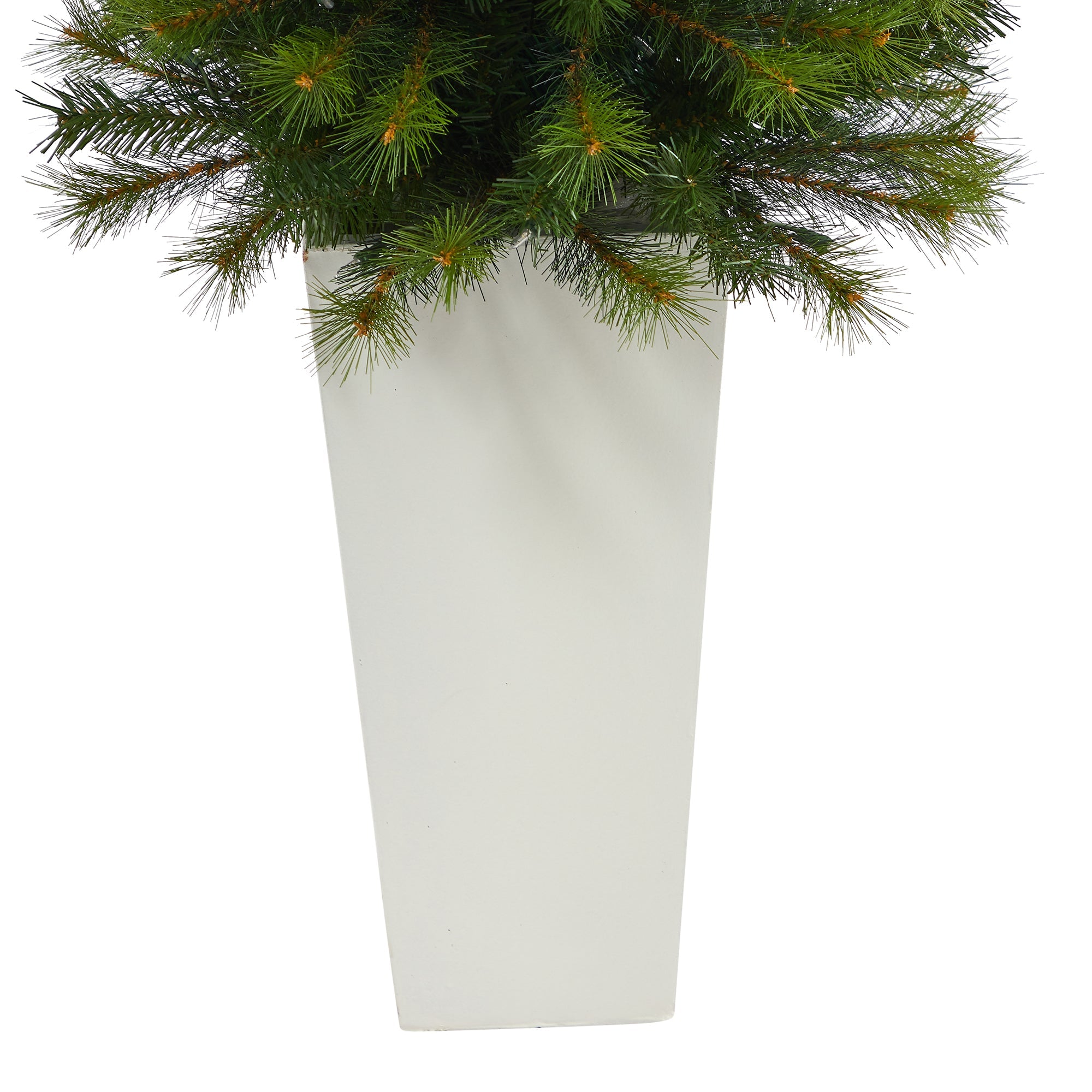 57' Green Valley Pine Artificial Christmas Tree w/ 100 Warm White LED Lights