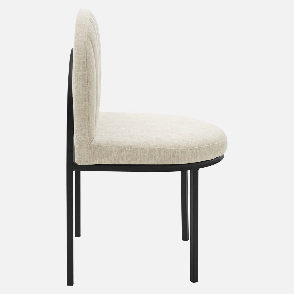 Isla Upholstered Fabric Dining Side Chair Set of 2 by Modway