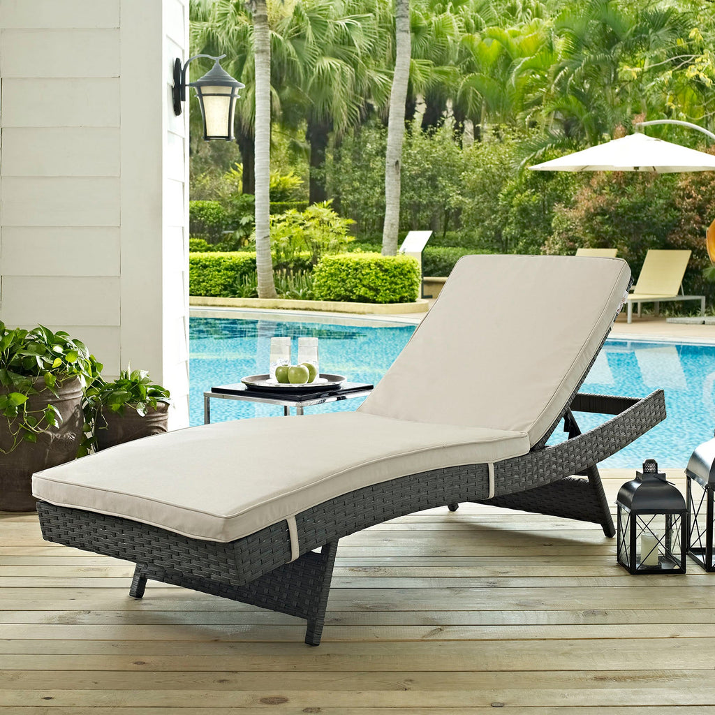 Sojourn Outdoor Patio Sunbrella¨ Chaise by Modway