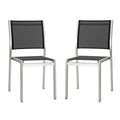 Shore Outdoor Patio Aluminum Side Chair Set of 2 by Modway