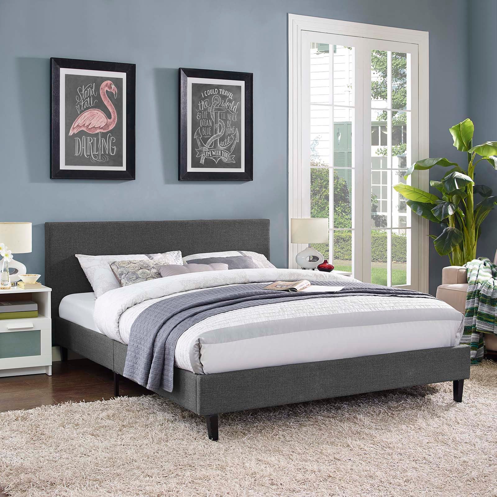 Anya Fabric Full Bed by Modway