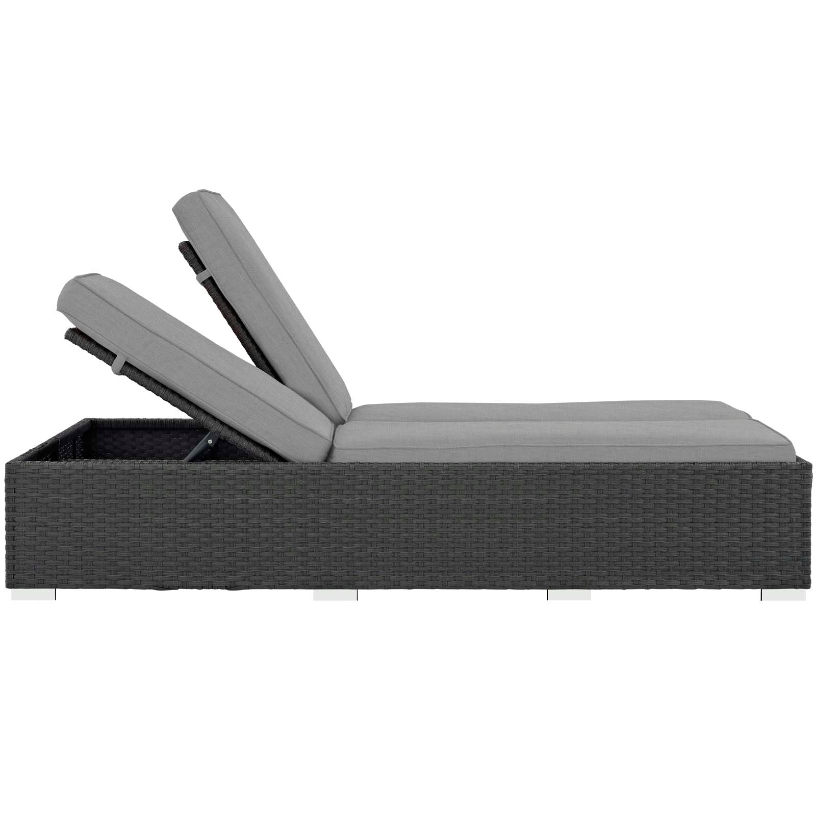 Sojourn Outdoor Patio Sunbrella¨ Double Chaise by Modway