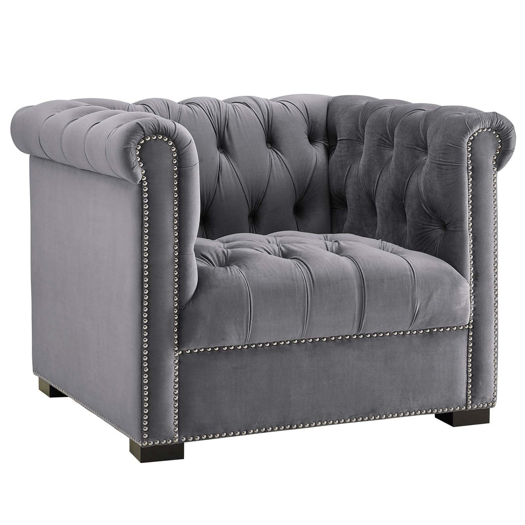Heritage Performance Velvet Armchair by Modway