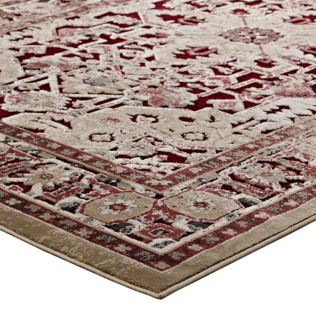Grania Ornate Vintage Floral Turkish 8x10 Area Rug by Modway