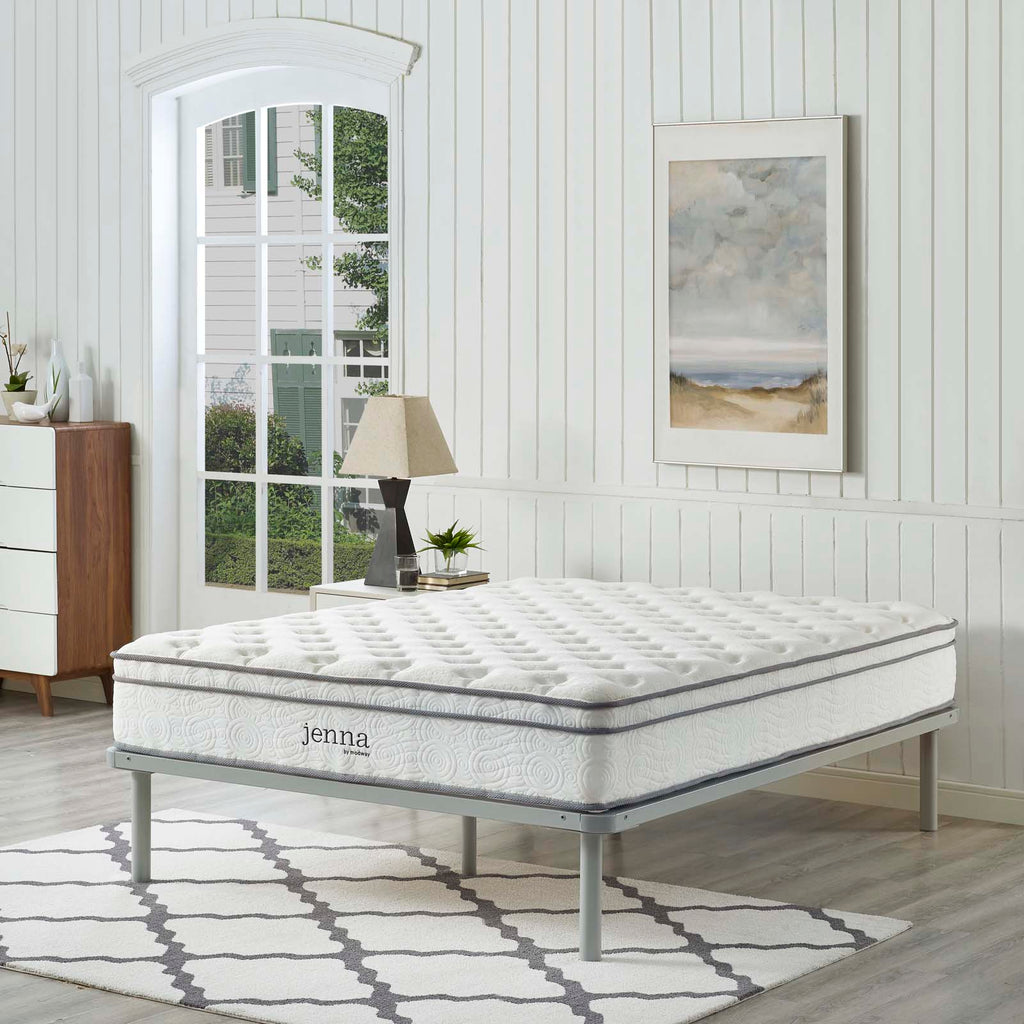 Jenna 10" Innerspring and Foam California King Mattress by Modway