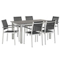 Shore 7 Piece Outdoor Patio Aluminum Dining Set by Modway