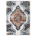 Entourage Malia Distressed Vintage Floral Vintage Medallion 5x8 Area Rug by Modway