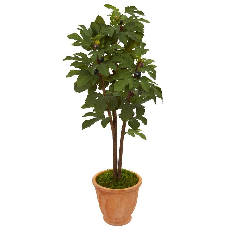 47"  Fig Artificial Tree in Terra-Cotta Planter