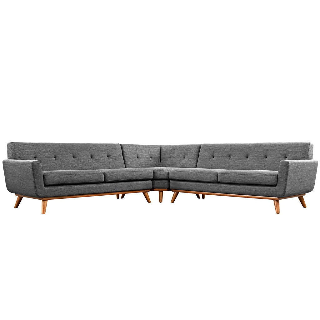 Engage L-Shaped Upholstered Fabric Sectional Sofa by Modway