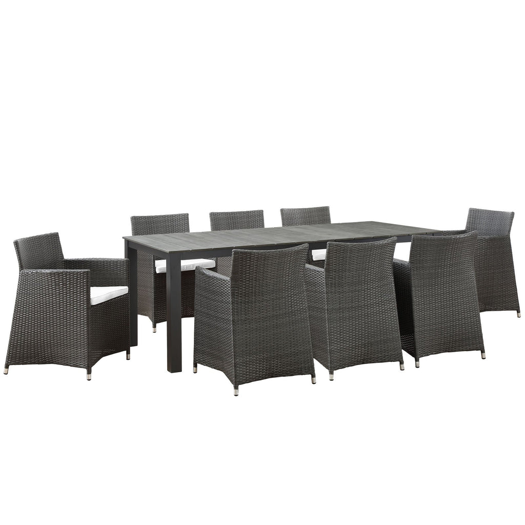 Junction 9 Piece Outdoor Patio Dining Set by Modway