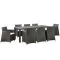 Junction 9 Piece Outdoor Patio Dining Set by Modway