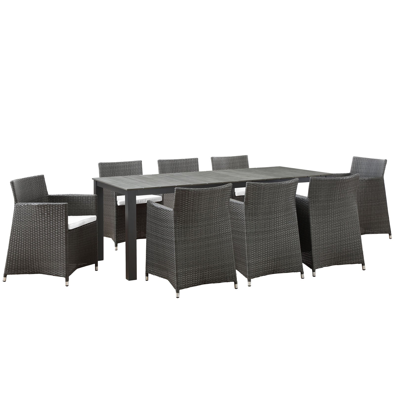 Junction 9 Piece Outdoor Patio Dining Set by Modway