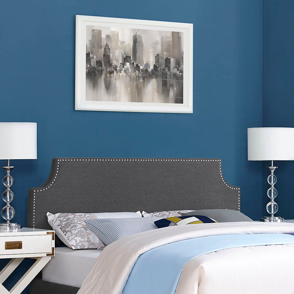 Laura Upholstered Fabric King Headboard by Modway