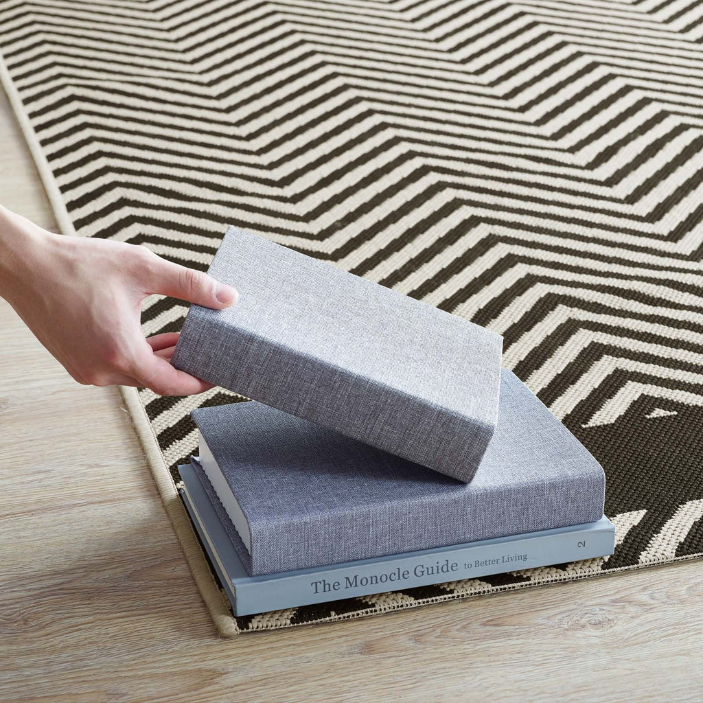 Optica Chevron With End Borders Indoor and Outdoor 5x8 Area Rug by Modway