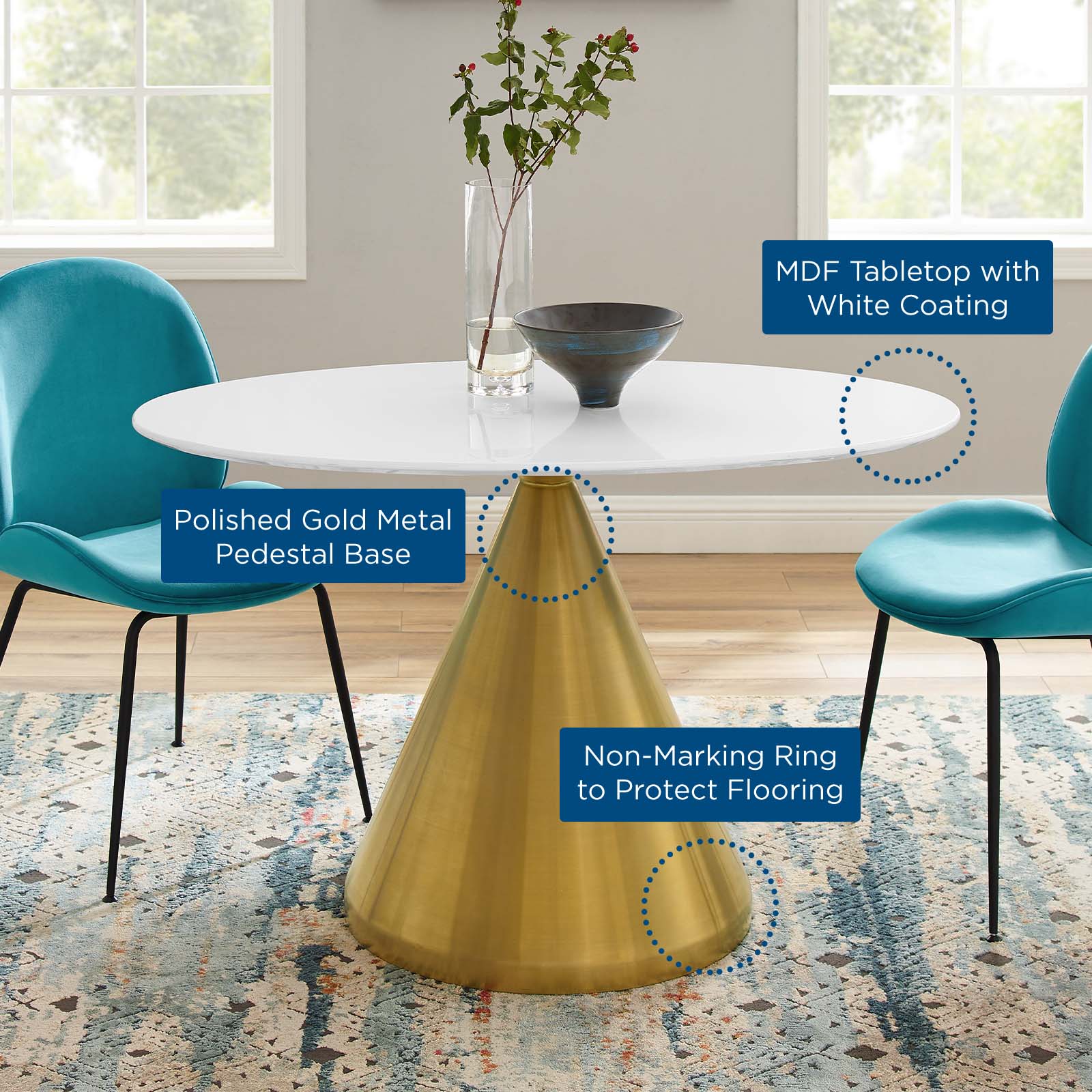 Tupelo 48" Oval Dining Table by Modway