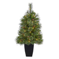 3.5' Golden Tip Washington Pine Artificial Christmas Tree w/ 50 Clear Lights