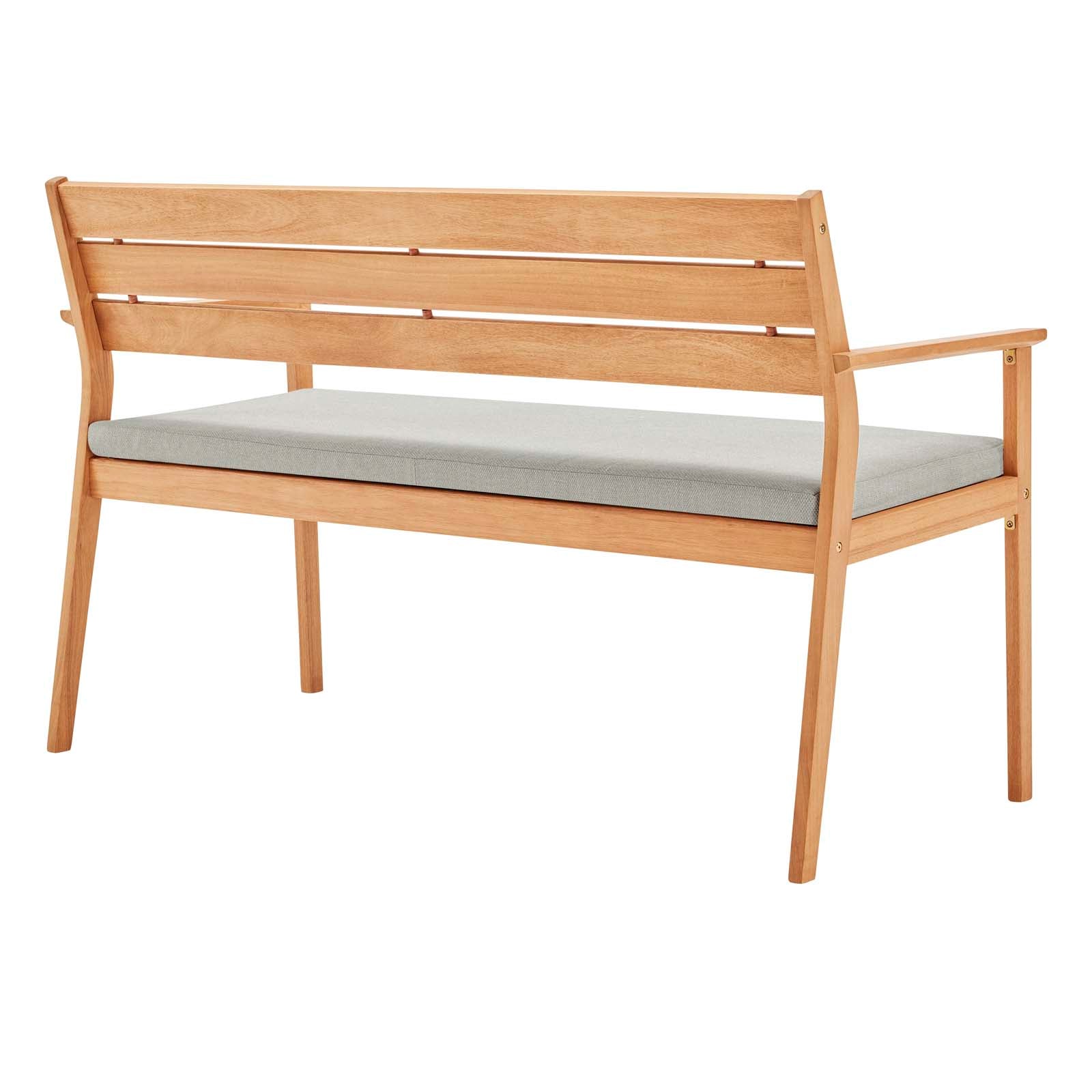 Viewscape Outdoor Patio Ash Wood Loveseat by Modway
