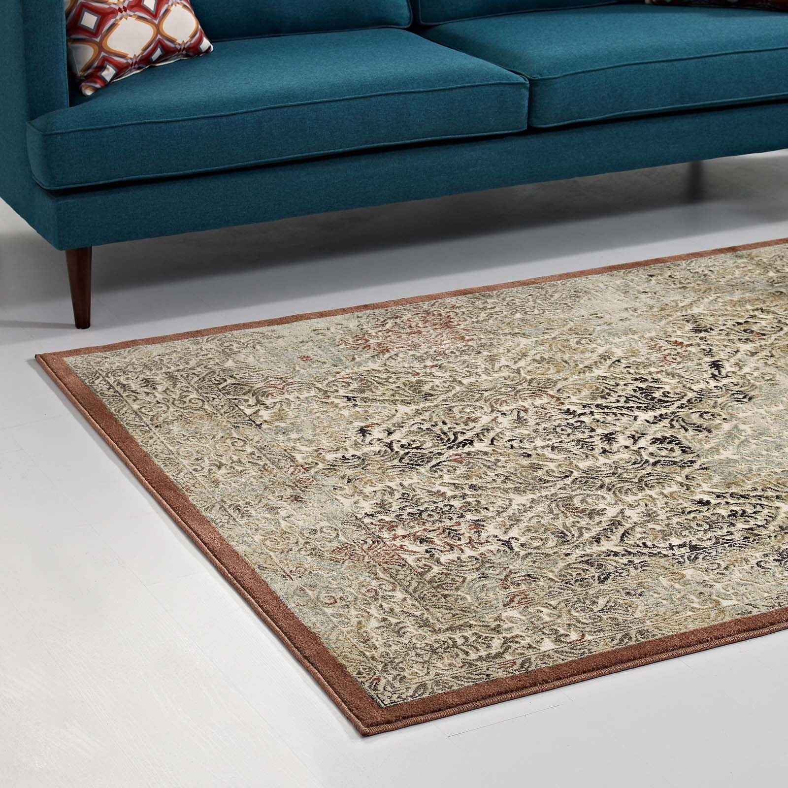 Hester Ornate Turkish Vintage 8x10 Area Rug by Modway