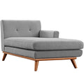 Engage Right-Facing Upholstered Fabric Chaise by Modway
