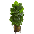 4.5"  Taro Artificial Plant in Decorative Planter