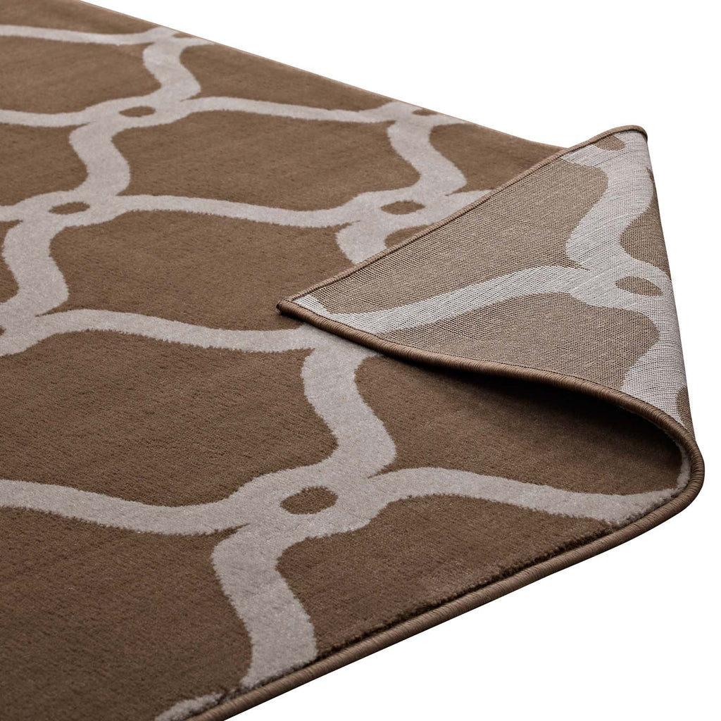 Beltara Chain Link Transitional Trellis 5x8 Area Rug by Modway