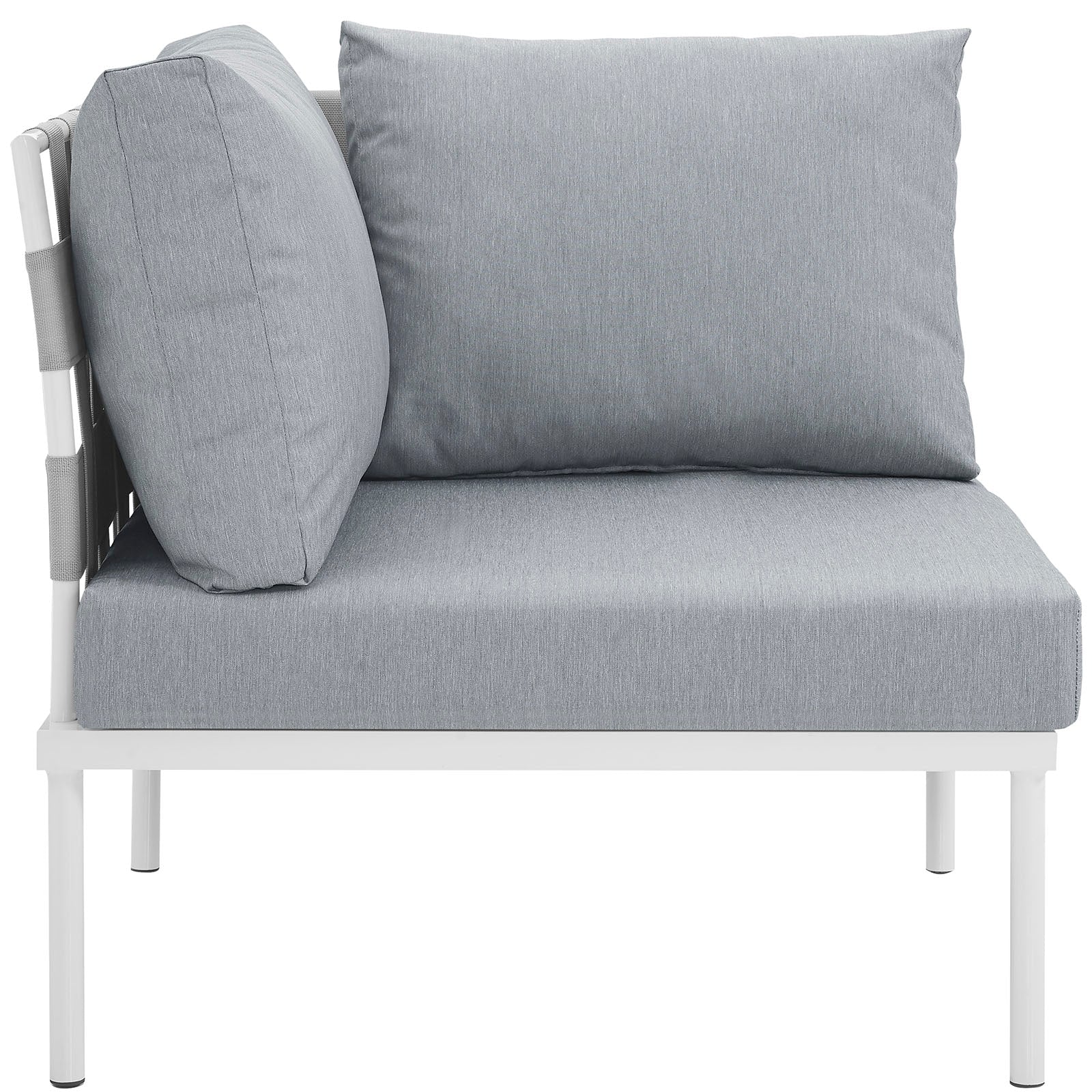 Harmony Outdoor Patio Aluminum Corner Sofa by Modway