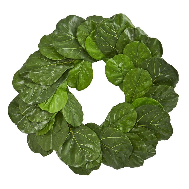 30"  Fiddle Leaf Artificial Wreath
