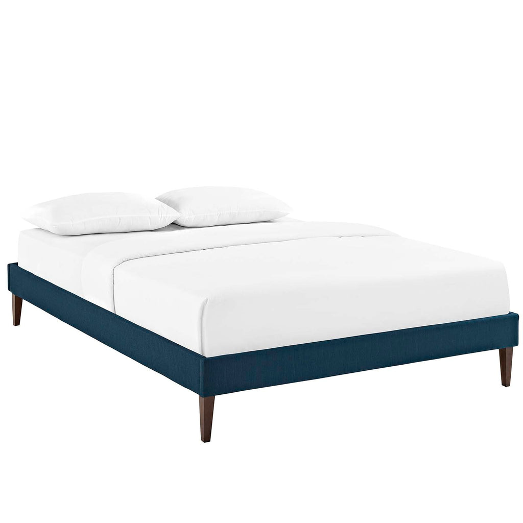 Tessie Fabric Full Bed Frame with Squared Tapered Legs by Modway
