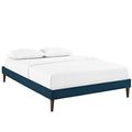 Tessie Fabric Full Bed Frame with Squared Tapered Legs by Modway