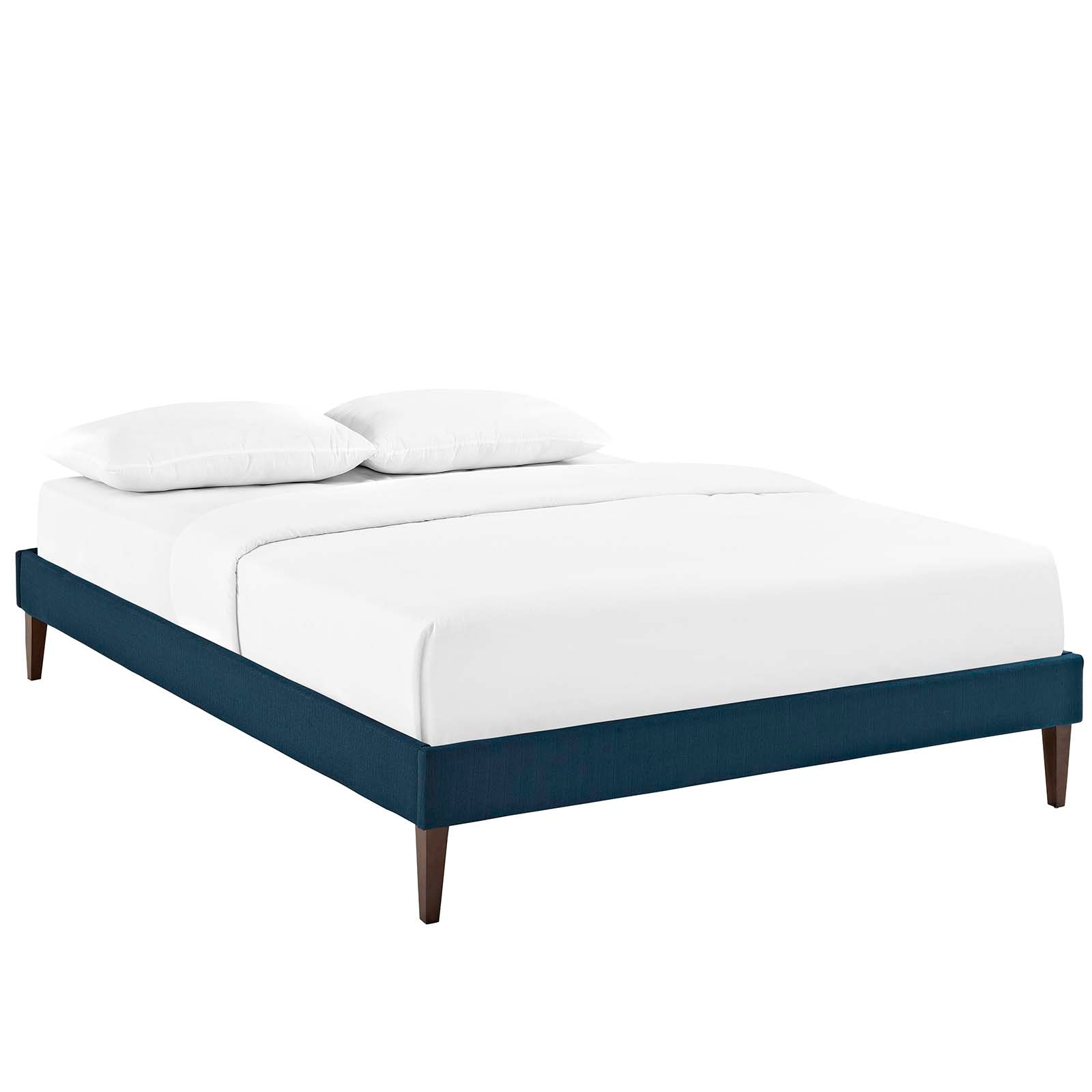 Tessie Fabric Full Bed Frame with Squared Tapered Legs by Modway