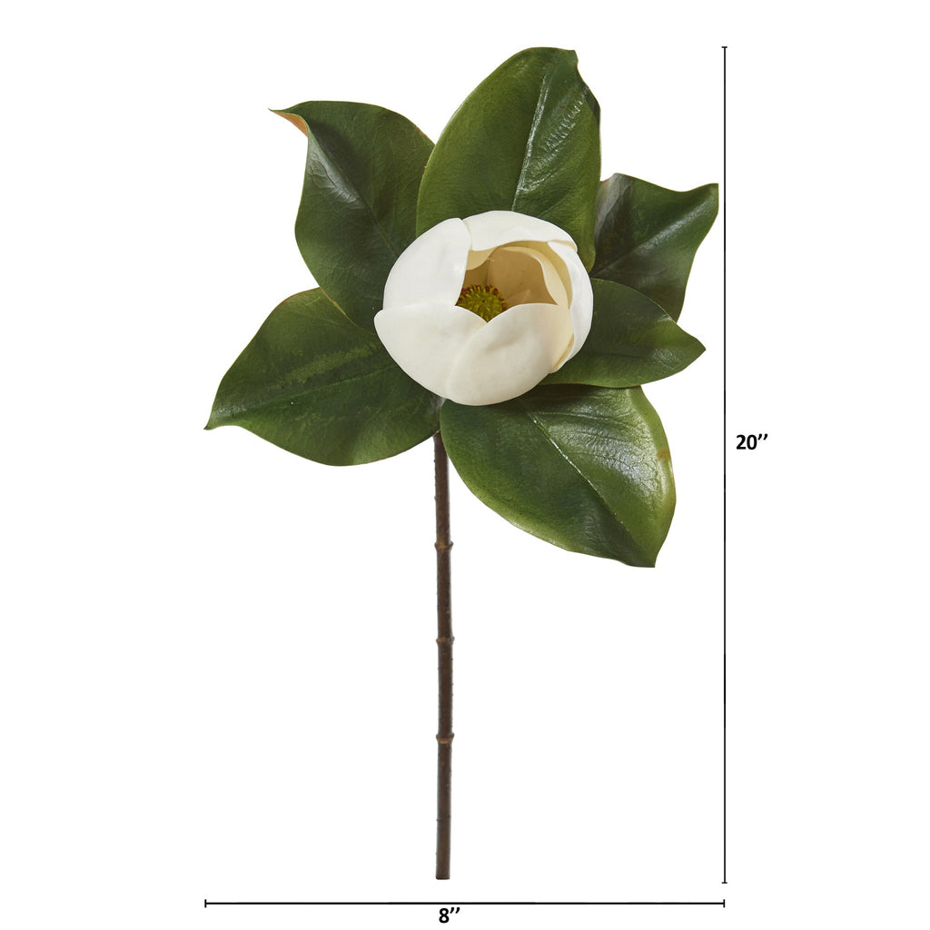 20" Magnolia Artificial Flower (Set of 6)